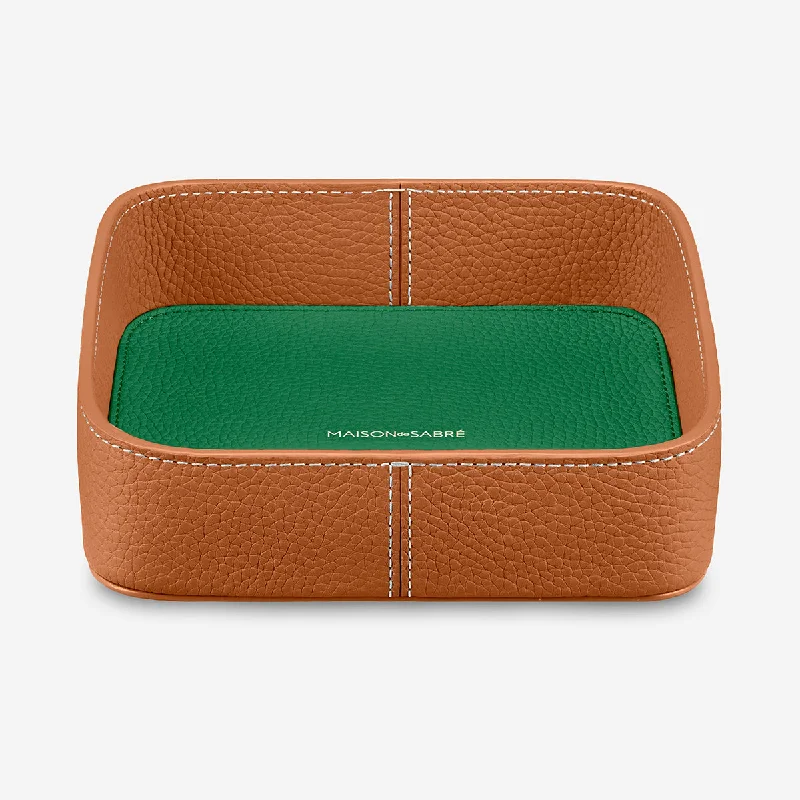 The Catchall Tray - Pecan Emerald