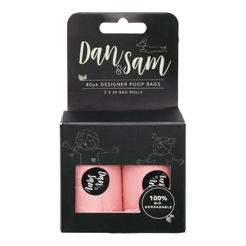 Dan & Sam - Biodegradable Poop Bags (Blush) (40pk)