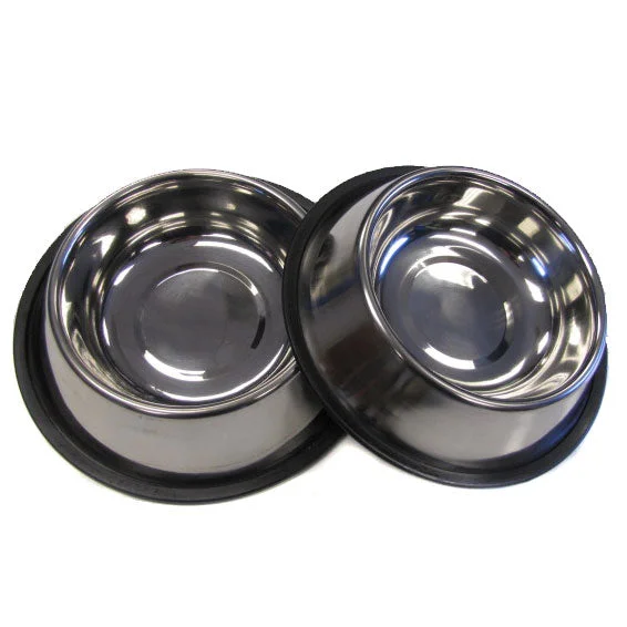 No-Tip Stainless Steel Dish