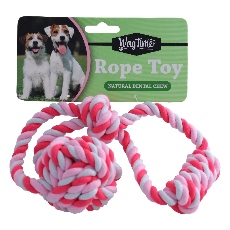 WagTime - Tug Rope Toy with Handle (34cm)