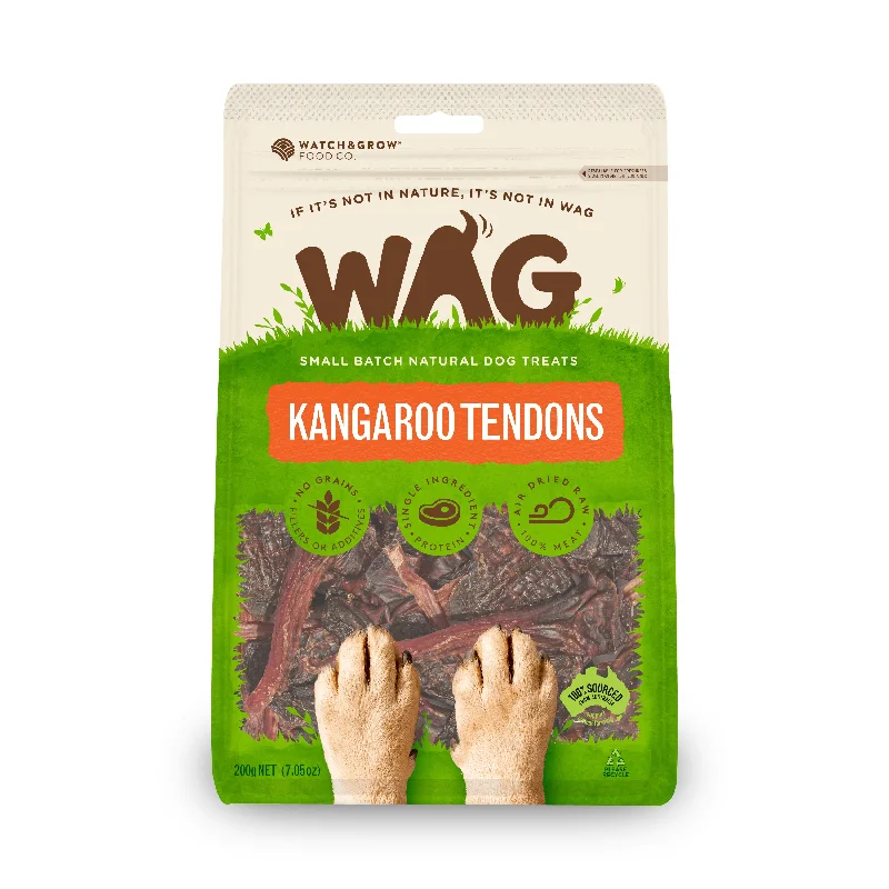 WAG - Kangaroo Tendons Dog Treat (200g)