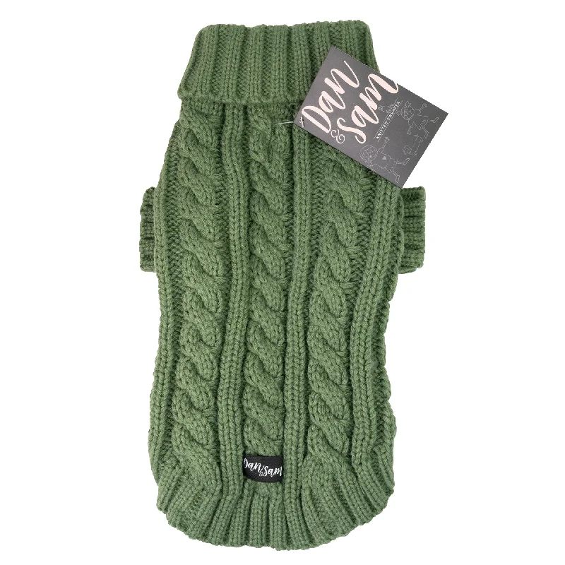 Dan & Sam - Knitted Sweater (Olive Green) - 30cm