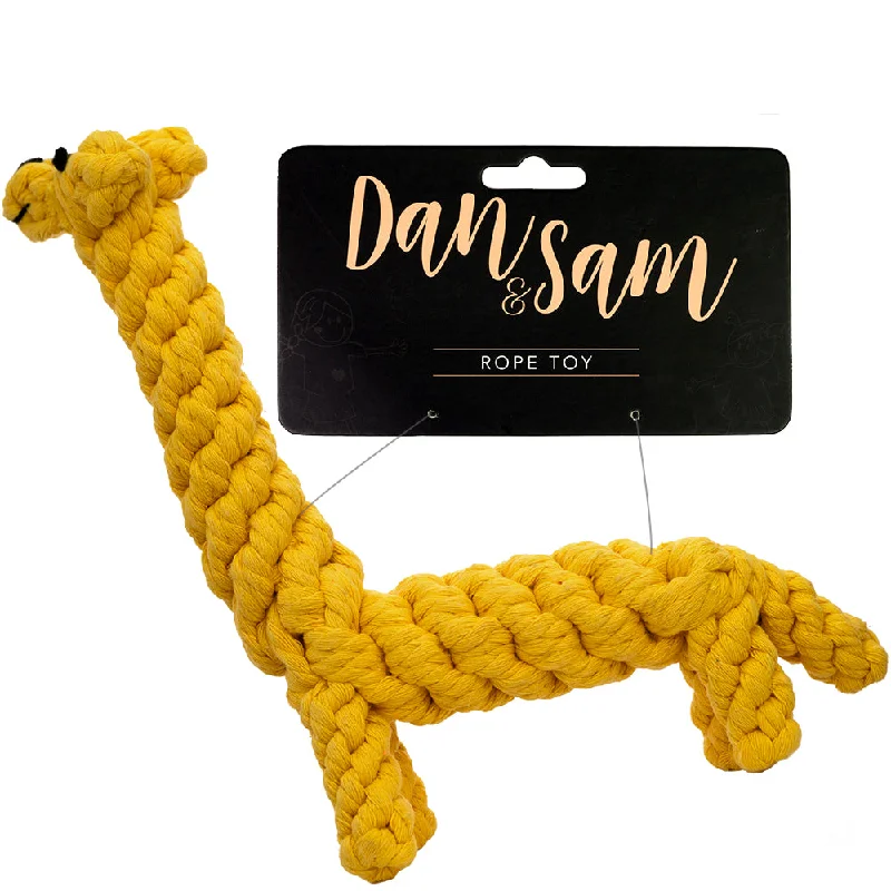 Dan & Sam - Gilbert the Giraffe Rope Dog Toy