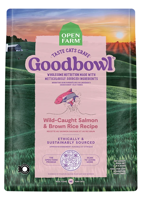 Goodbowl™ Wild-Caught Salmon & Brown Rice Recipe for Cats