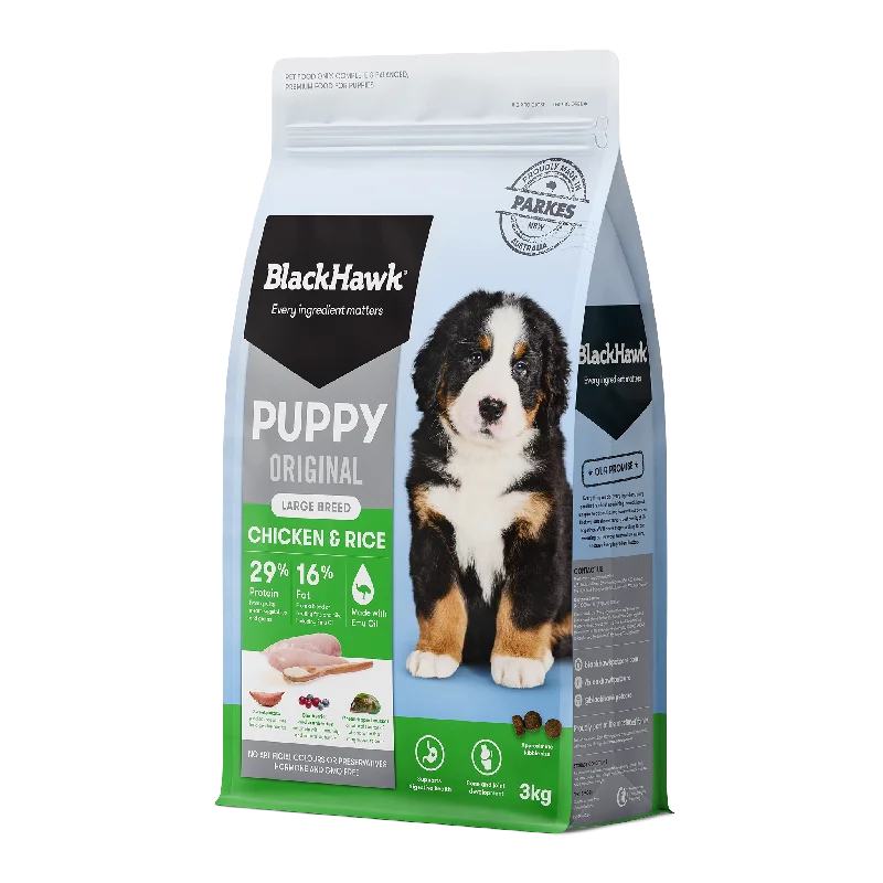 Black Hawk - Chicken & Rice Large Breed Puppy Dry Food (3kg)