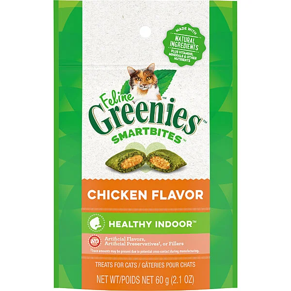 Feline Greenies Smartbites Healthy Indoor Chicken2.1OZ