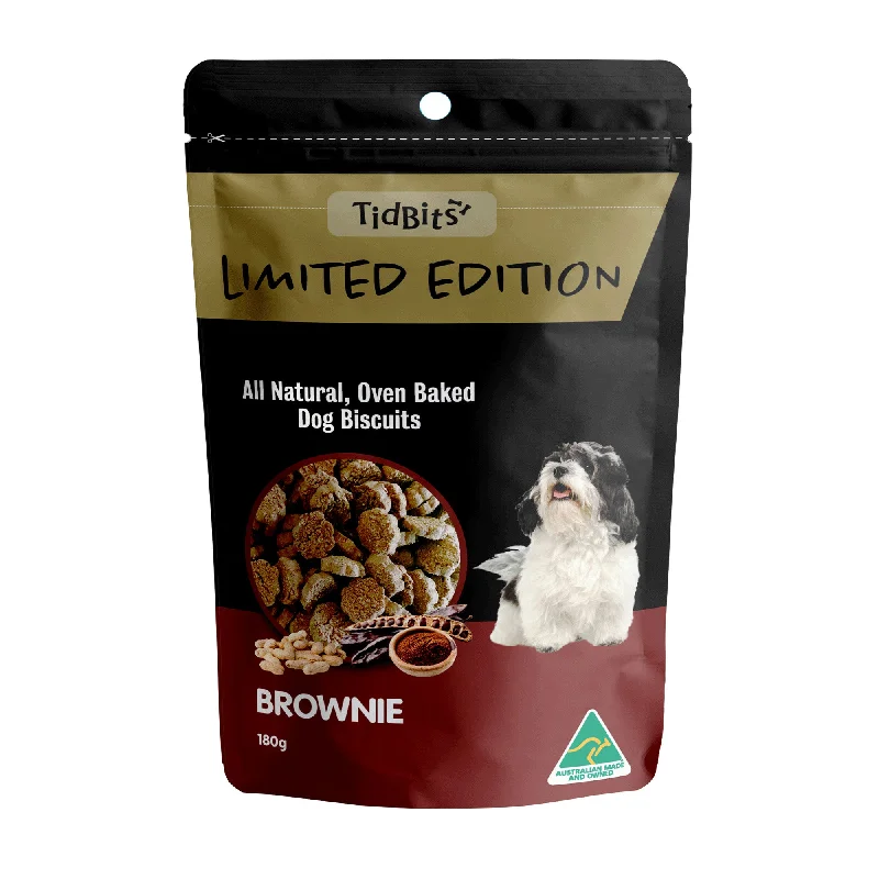 TidBits - Limited Edition Small Bites Brownie Bites Dog Biscuits (180g)