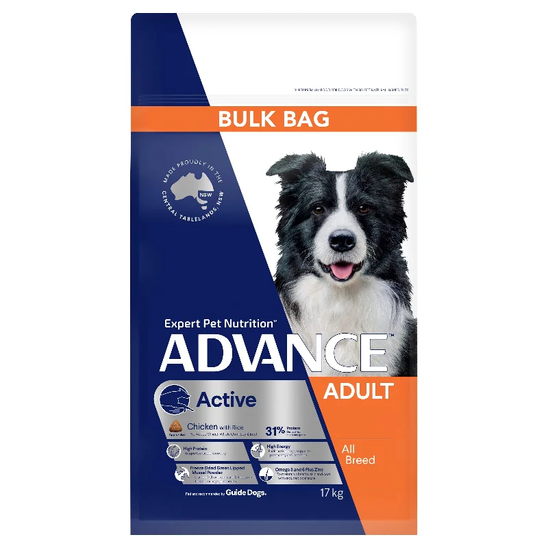 ADVANCE - Active Adult All Breed Chicken with Rice Dog Dry Food (17kg)