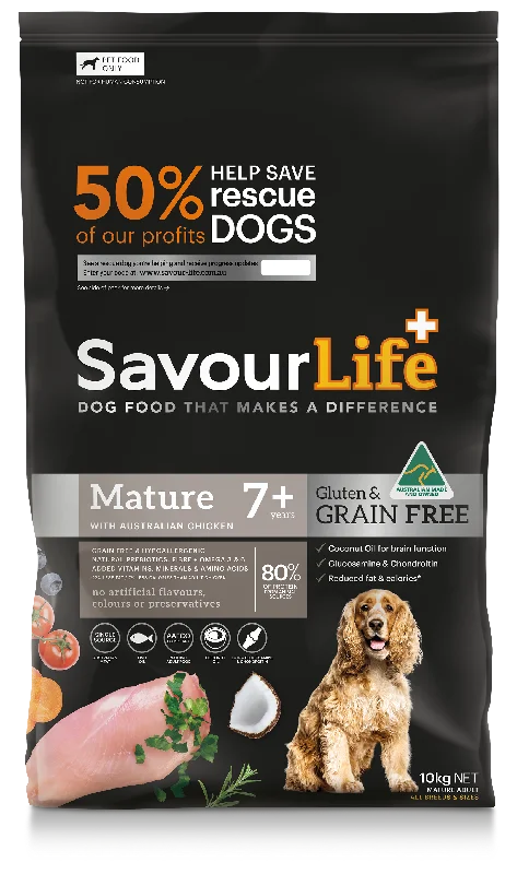 SavourLife - Grain Free Chicken Mature 7+ Dog Dry Food (10kg)