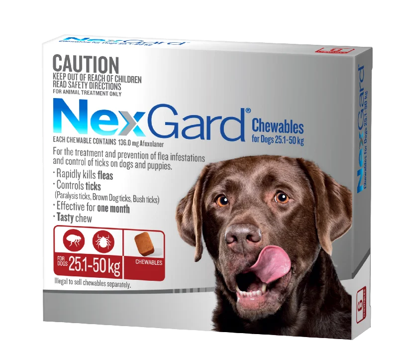 NexGard Chewables Dog - 25.1-50kg (3pk)