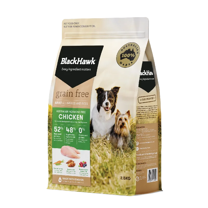 Black Hawk - Grain Free Chicken Dog Dry Food (2.5kg)