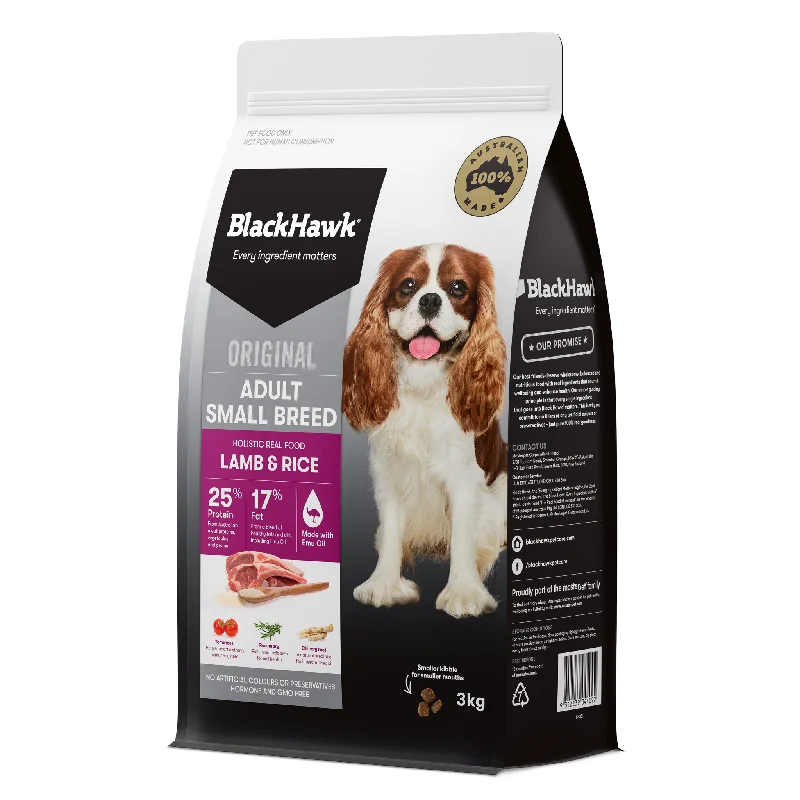 Black Hawk - Lamb & Rice Small Breed Dog Dry Food (3kg)