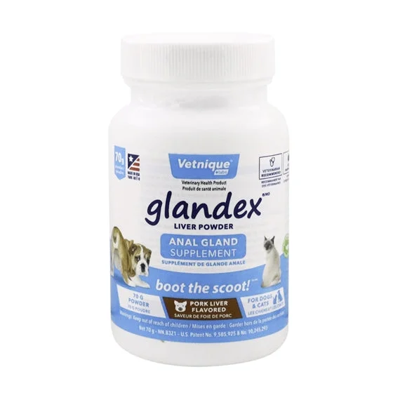 Vetnique Labs Glandex Anal Gland Supplement Pork Liver Powder for Cats & Dogs