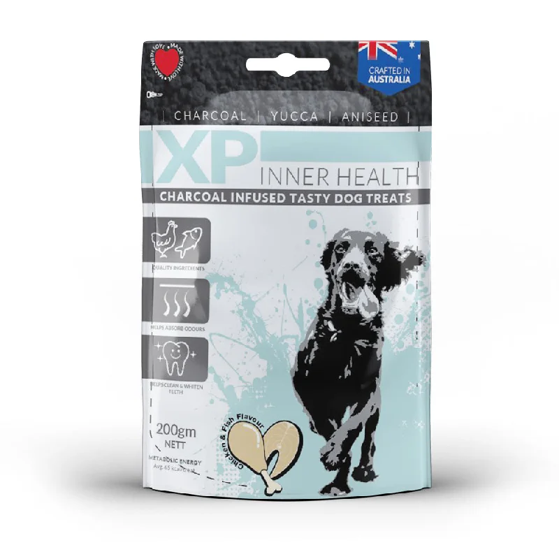 XP Inner Health - Chicken & Fish Charcoal Dog Treats (200g)