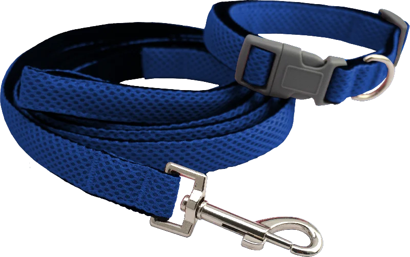 Furwear - Mesh Dog Collar & Lead Set (Blue)