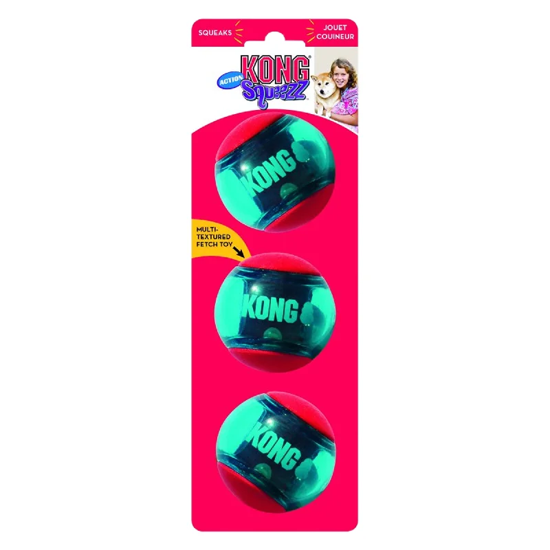 KONG - Squeezz Active Ball (Medium) (3pk)