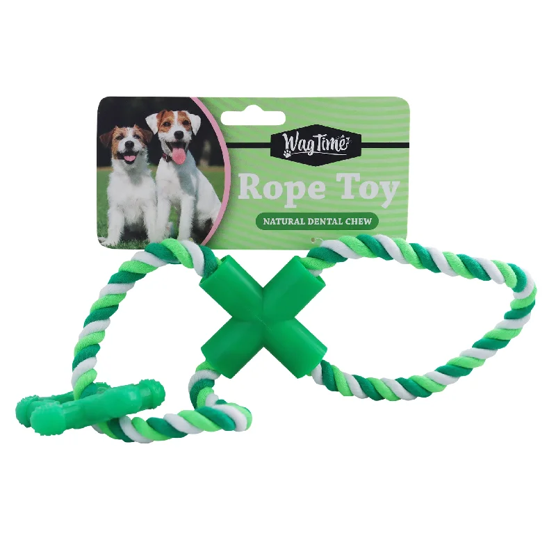 WagTime - Infinity Rope Toy with Rubber Chew (28cm)