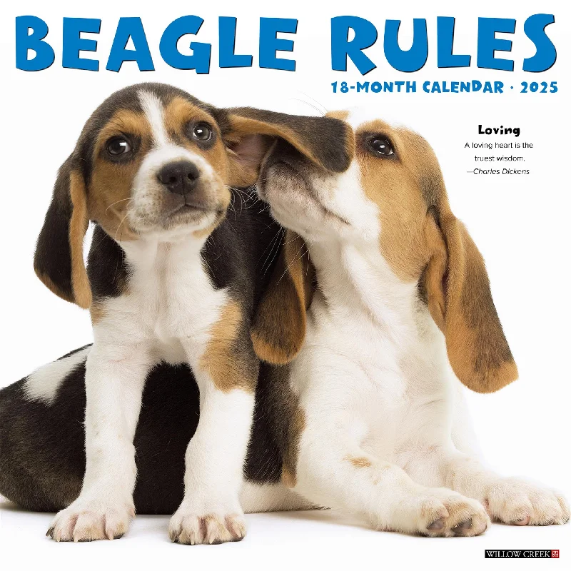 Beagle Rules Wall 2025 Calendar - Online Exclusive