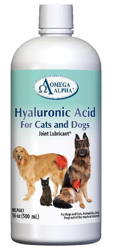 Omega Alpha Hyaluronic Acid Liquid Supplement for Dogs and Cats