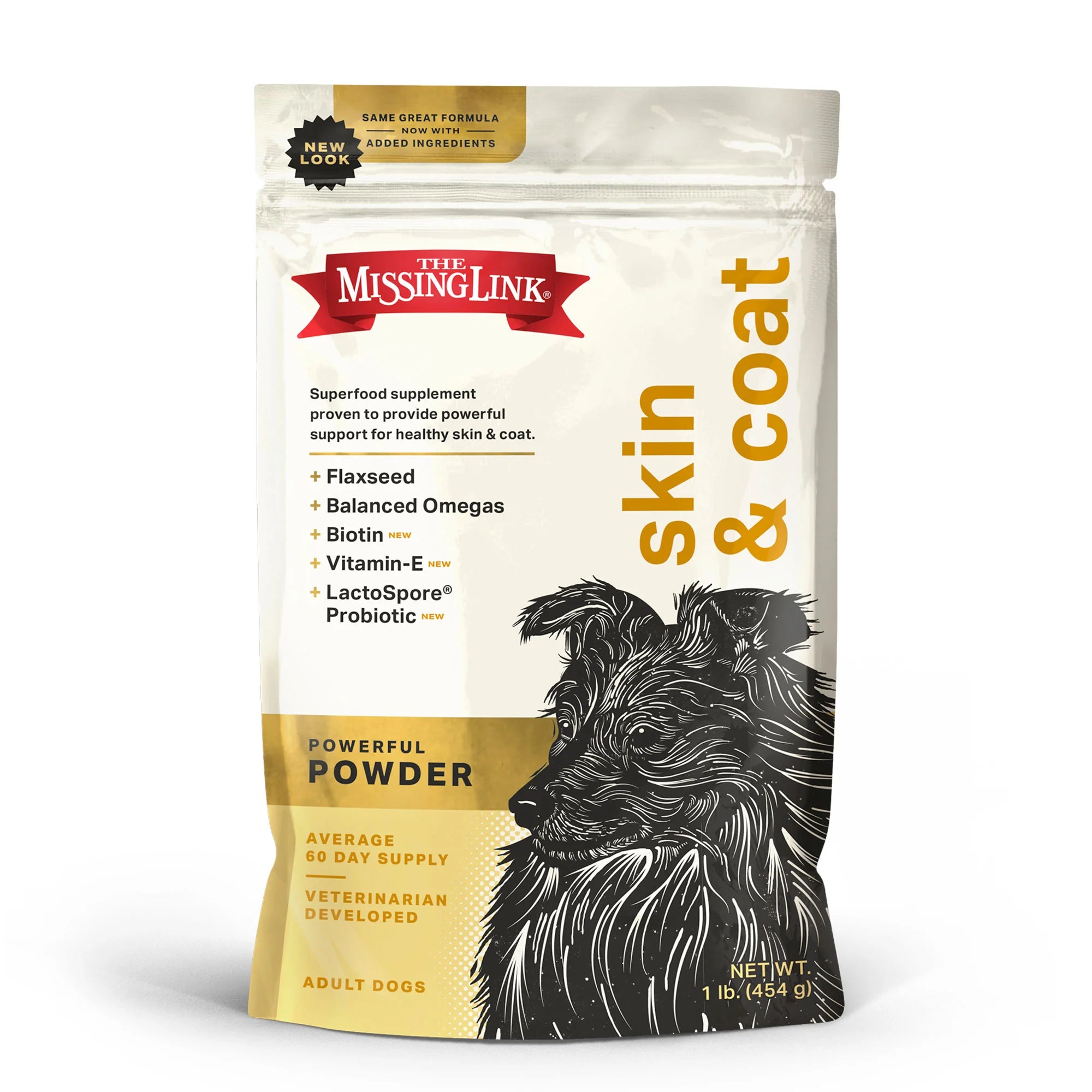 The Missing Link® Original Skin & Coat Powder Supplement for All Adult Dogs