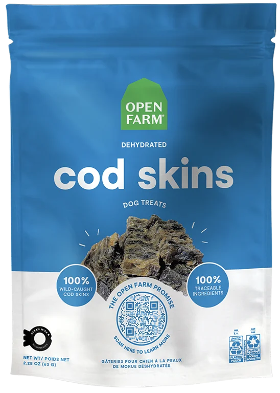 Dehydrated Cod Skins Treats