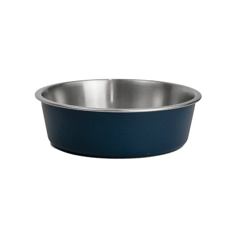 WagTime - Deep Blue Stainless Steel Dog Bowl (Medium)