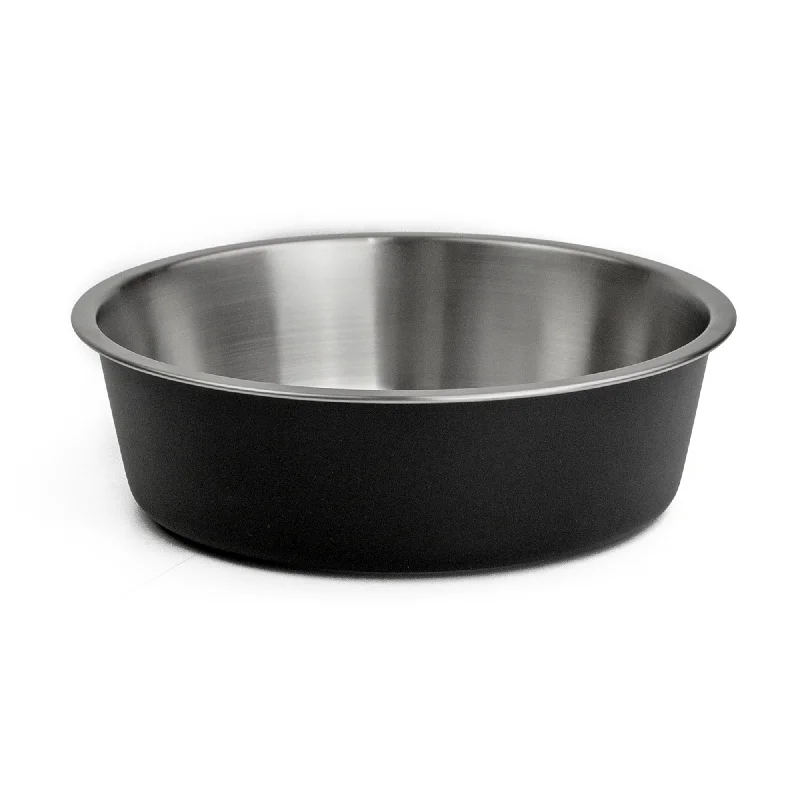 WagTime - Black Stainless Steel Dog Bowl (Large)