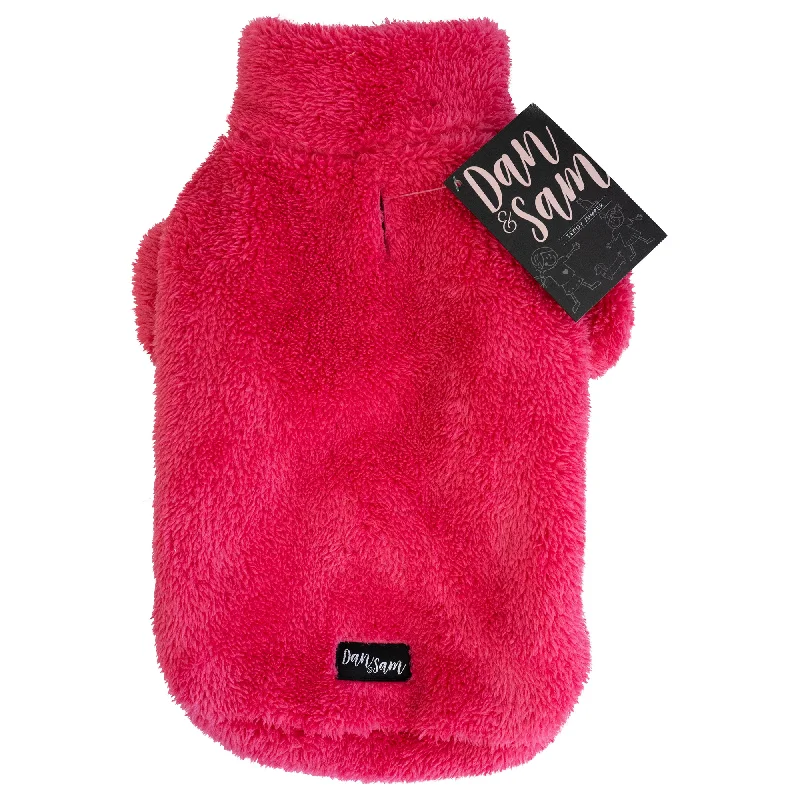 Dan & Sam - Teddy Jumper (Raspberry Sorbet) - 16cm