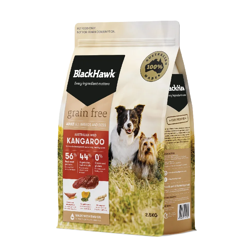 Black Hawk - Grain Free Kangaroo Dog Dry Food (2.5kg)