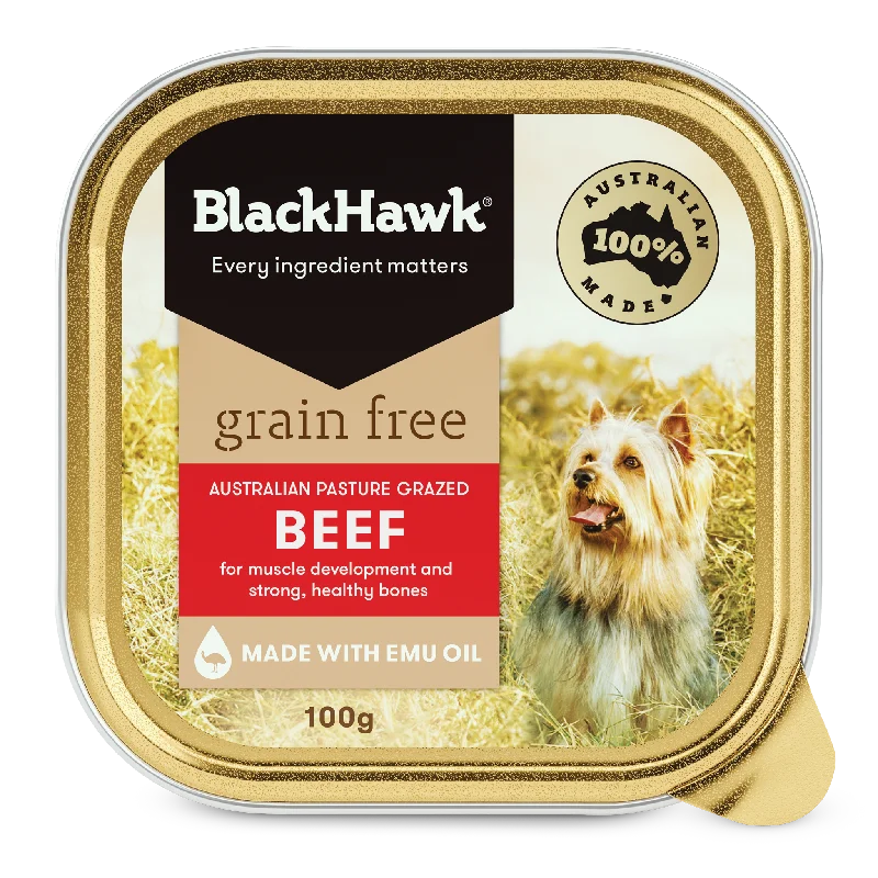 Black Hawk - Grain Free Beef Dog Wet Food (100g)