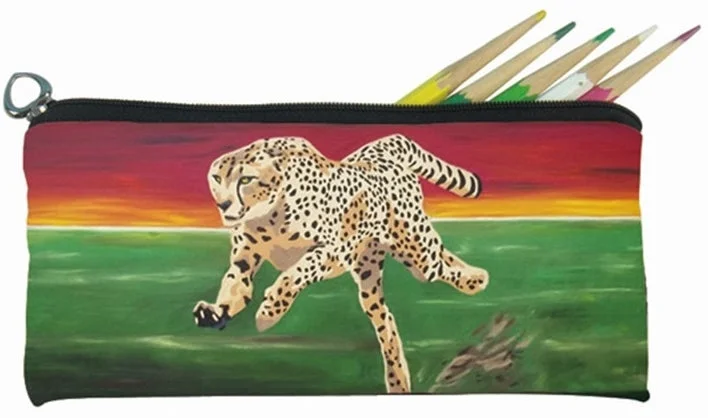 Cheetah Kitten Pencil Bag - Twilight Run