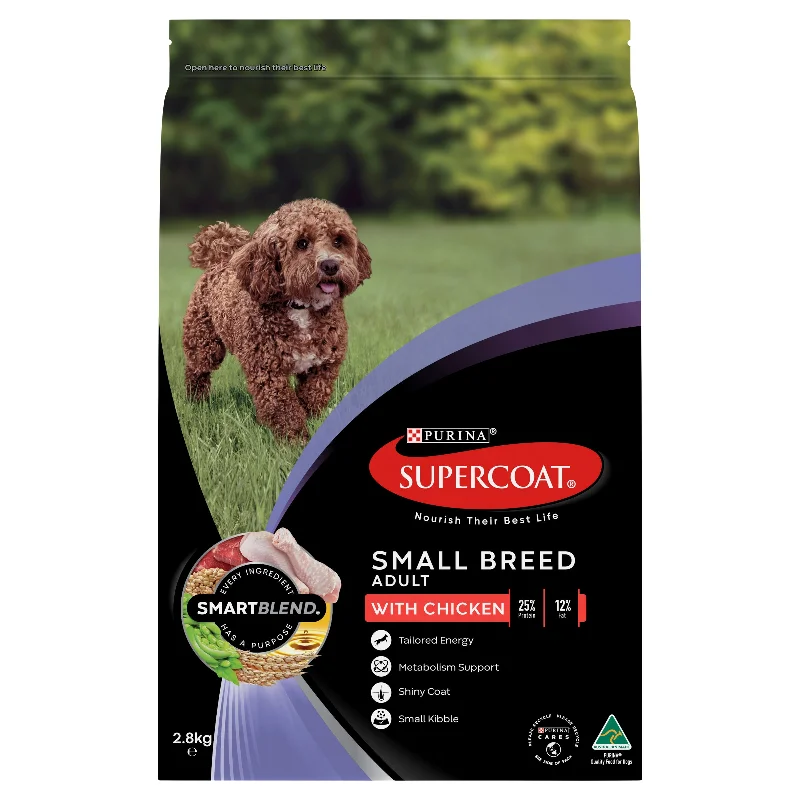 Supercoat - Adult Small Breed with Chicken Dog Dry Food (2.8kg)