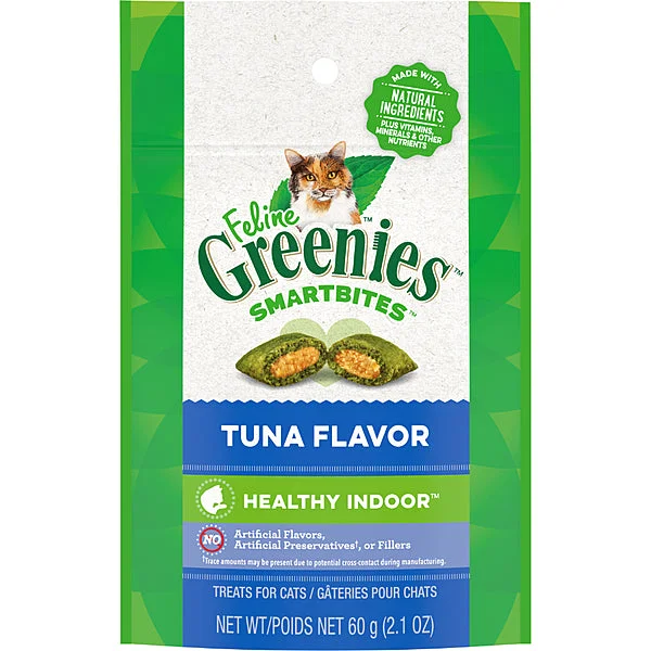 Feline Greenies Smartbites Healthy Indoor Tuna 2.1OZ