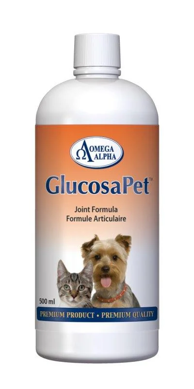 Omega Alpha GlucosaPet Liquid Hip & Joint Supplement for Dogs and Cats