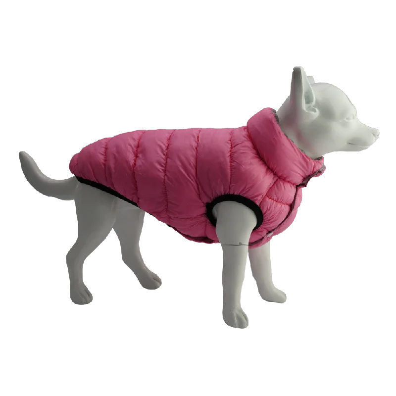 Dan & Sam - Reversible Puffer Jacket (Pink/Grey)