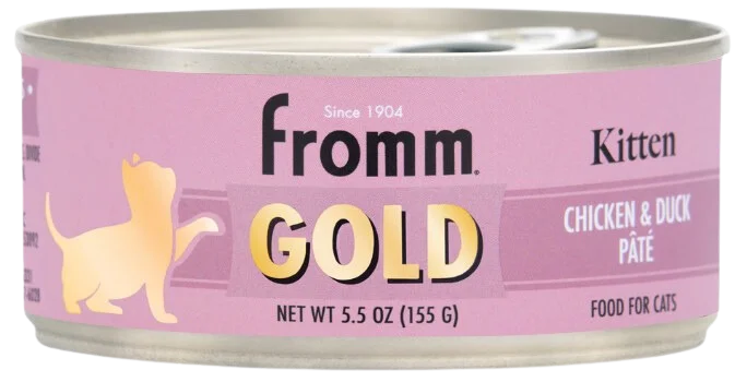 Fromm Wet Cat Food Gold Kitten Chicken & Duck Pate 5.5oz Can Single