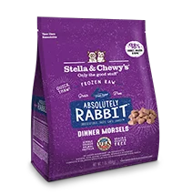 Stella & Chewy's Frozen Raw Cat Food Dinner Morsels Absolutely Rabbit