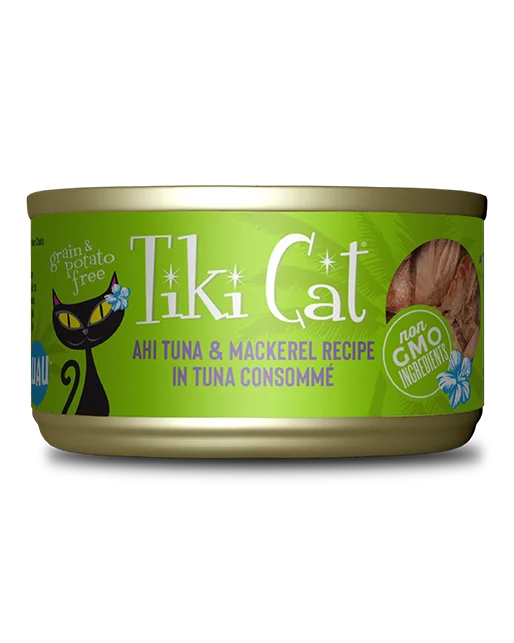 Tiki Cat Papeekeo Luau Ahi Tuna & Mackerel in Tuna Consomme 2.8oz