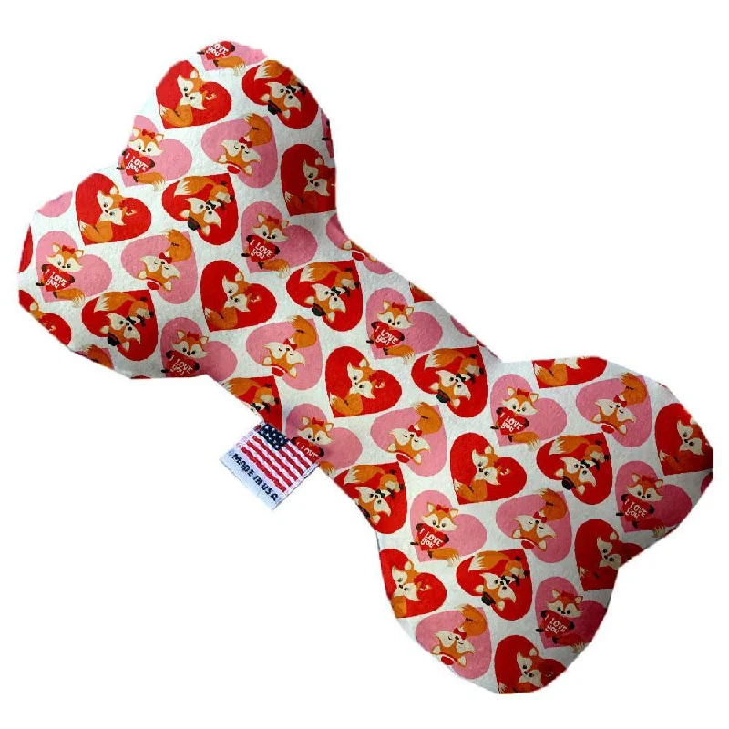Plush Bone Dog Toy Foxy Love