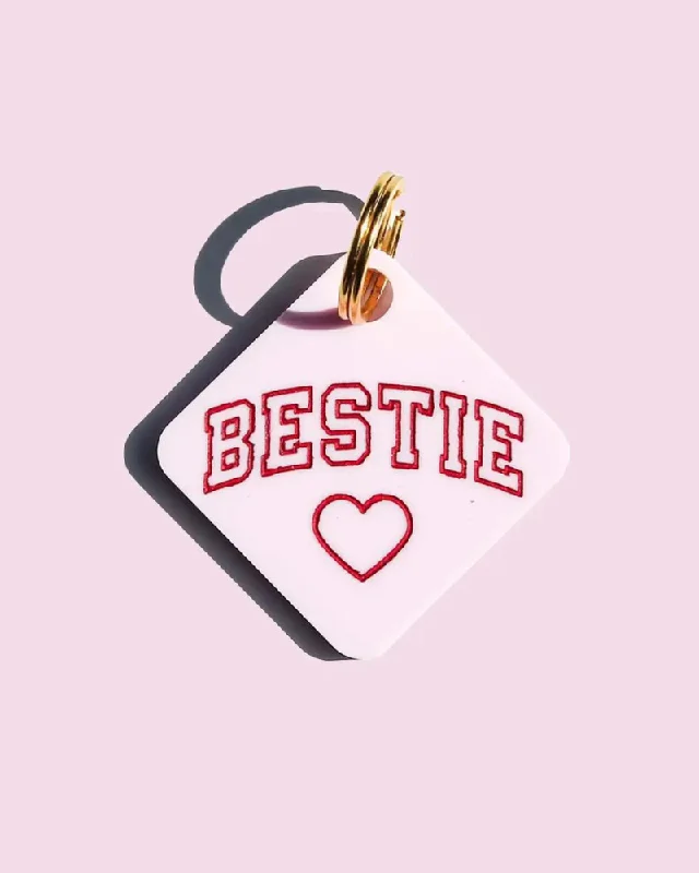 Bestie Acrylic Pet Tag