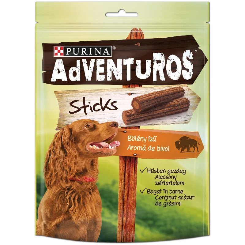 ADVENTUROS Sticks, slasni štapići s okusom bizona, 120 g