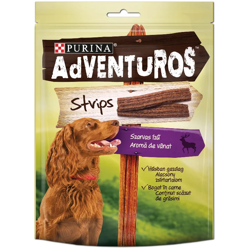 ADVENTUROS Strips, slasne trakice s okusom divljači, 90 g