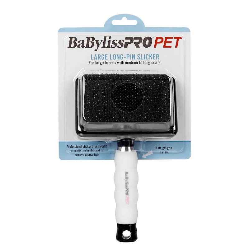 BaByliss PRO PET Long-Pin Slicker Dog Brush – Large