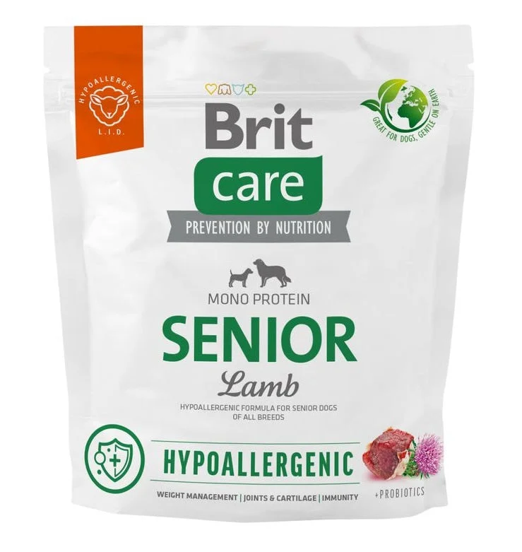 BRIT CARE Hypoallergenic Monoprotein SENIOR, janjetina i riža