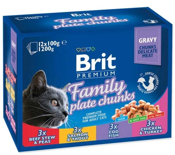 BRIT PREMIUM Family obrok, 1200g (12x100g)
