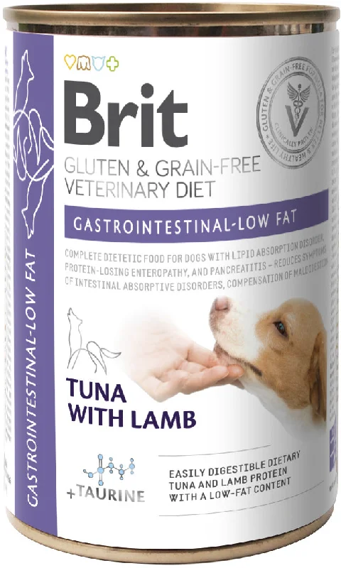 BRIT VD Gastrointestinal Low-Fat Conservă câini,tulburări gastrointestinale 400g