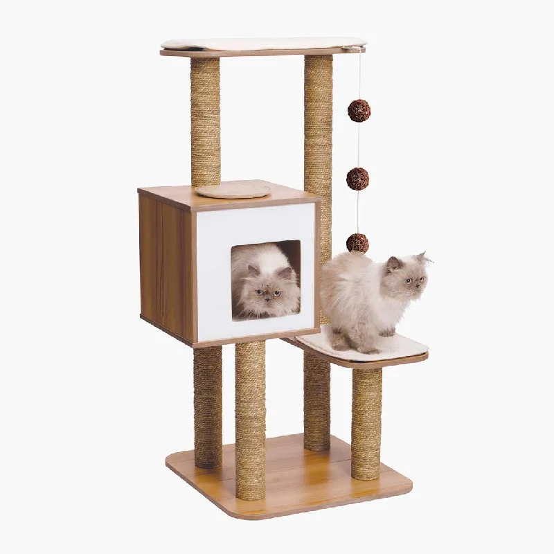 CATIT Vesper High Base Oak Cat Tree