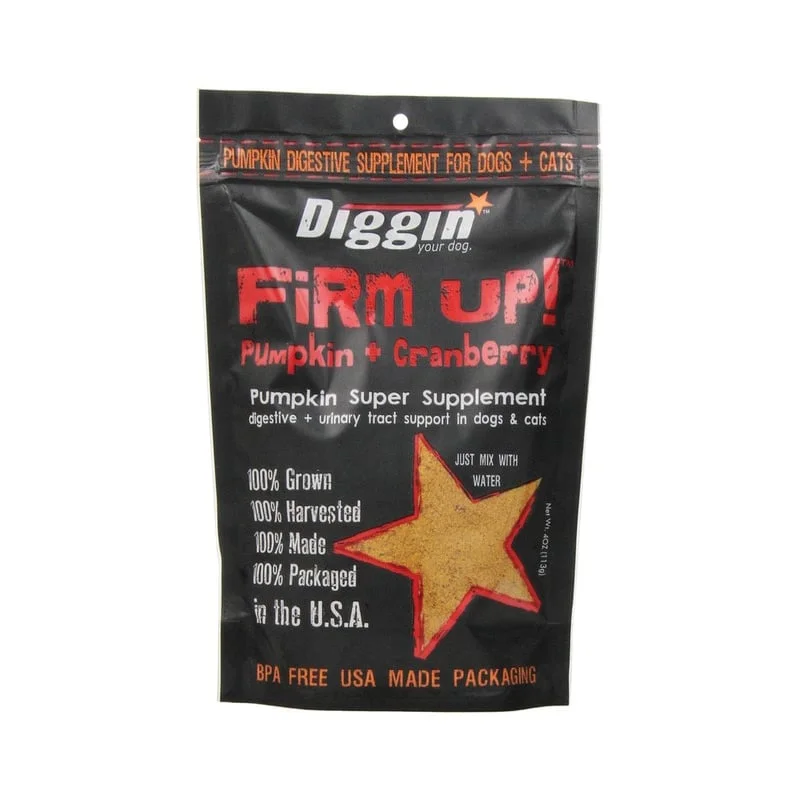 DIGGIN Firm Up Pumpkin + Cranberry Supplement, 113g (4oz)