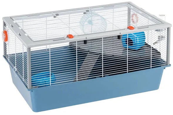 FERPLAST Cuşcă pentru hamsteri CRICETI 15, Alb/Albastru, 78x48x39 cm