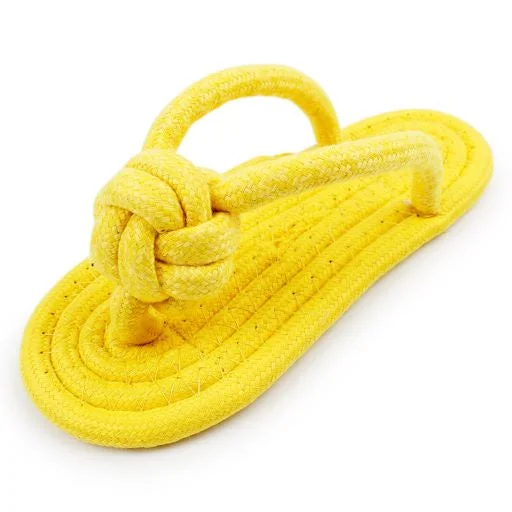 FOR PET SLIPPER SHAPED NATURAL COTTON CHEW TOYS FOR DOGS